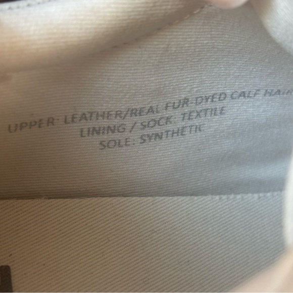 Madewell Trainer Sneakers in Leather and Calf Hair 7.5 - Picture 11 of 12